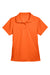 Harriton M315W Womens Polytech Moisture Wicking Short Sleeve Polo Shirt Team Orange Flat Front