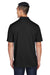 Harriton M345 Mens Advantage Moisture Wicking Short Sleeve Polo Shirt Black Model Back