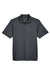 Harriton M345 Mens Advantage Moisture Wicking Short Sleeve Polo Shirt Dark Charcoal Grey Flat Front