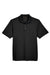 Harriton M345 Mens Advantage Moisture Wicking Short Sleeve Polo Shirt Black Flat Front