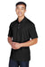 Harriton M345 Mens Advantage Moisture Wicking Short Sleeve Polo Shirt Black Model 3q