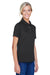 Harriton M345W Womens Advantage Moisture Wicking Short Sleeve Polo Shirt Black Model 3q