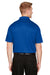 Harriton M348 Mens Advantage Performance Moisture Wicking Short Sleeve Polo Shirt True Royal Blue Model Back