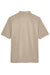 Harriton M348 Mens Advantage Performance Moisture Wicking Short Sleeve Polo Shirt Khaki Flat Back