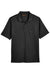 Harriton M348 Mens Advantage Performance Moisture Wicking Short Sleeve Polo Shirt Black Flat Front