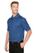 Harriton M348 Mens Advantage Performance Moisture Wicking Short Sleeve Polo Shirt Pool Blue Model 3q