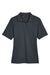 Harriton M348W Womens Advantage Performance Moisture Wicking Short Sleeve Polo Shirt Dark Charcoal Grey Flat Front