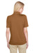 Harriton M348W Womens Advantage Performance Moisture Wicking Short Sleeve Polo Shirt Duck Brown Model Back