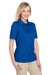 Harriton M348W Womens Advantage Performance Moisture Wicking Short Sleeve Polo Shirt True Royal Blue Model 3q