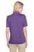 Harriton M348W Womens Advantage Performance Moisture Wicking Short Sleeve Polo Shirt Team Purple Model Back