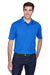 Harriton M354 Mens Moisture Wicking Short Sleeve Polo Shirt True Royal Blue Model Front