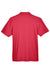 Harriton M354 Mens Moisture Wicking Short Sleeve Polo Shirt Red Flat Back