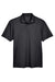 Harriton M354 Mens Moisture Wicking Short Sleeve Polo Shirt Black Flat Front