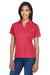 Harriton M354W Womens Moisture Wicking Short Sleeve Polo Shirt Red Model 3q