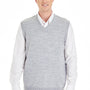 Harriton Mens Pilbloc Pill Resistant V-Neck Sweater Vest - Heather Grey