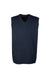 Harriton M415 Mens Pilbloc Pill Resistant V-Neck Sweater Vest Dark Navy Blue Flat Front