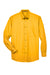 Harriton M500/M500T Mens Wrinkle Resistant Long Sleeve Button Down Shirt w/ Pocket Sunray Yellow Flat Front