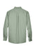 Harriton M500/M500T Mens Wrinkle Resistant Long Sleeve Button Down Shirt w/ Pocket Dill Green Flat Back