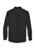 Harriton M500/M500T Mens Wrinkle Resistant Long Sleeve Button Down Shirt w/ Pocket Black Flat Back