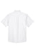 Harriton M500S Mens Wrinkle Resistant Short Sleeve Button Down Shirt w/ Pocket White Flat Back