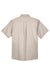 Harriton M500S Mens Wrinkle Resistant Short Sleeve Button Down Shirt w/ Pocket Stone Flat Back