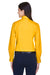 Harriton M500W Womens Wrinkle Resistant Long Sleeve Button Down Shirt Sunray Yellow Model Back