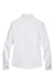 Harriton M500W Womens Wrinkle Resistant Long Sleeve Button Down Shirt White Flat Back