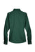 Harriton M500W Womens Wrinkle Resistant Long Sleeve Button Down Shirt Hunter Green Flat Back