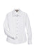 Harriton M500W Womens Wrinkle Resistant Long Sleeve Button Down Shirt White Flat Front