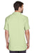 Harriton M570 Mens Bahama Wrinkle Resistant Short Sleeve Button Down Camp Shirt w/ Pocket Mist Green Model Back