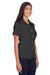 Harriton M570W Womens Bahama Wrinkle Resistant Short Sleeve Button Down Camp Shirt Black Model 3q