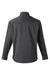 Harriton M585L Mens Advantage Wrinkle Resistant Long Sleeve Button Down Shirt w/ Double Pockets Dark Charcoal Grey Flat Back