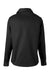 Harriton M585LW Womens Advantage Wrinkle Resistant Long Sleeve Button Down Shirt w/ Double Pockets Black Flat Back