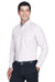 Harriton M600 Mens Oxford Wrinkle Resistant Long Sleeve Button Down Shirt w/ Pocket White Model 3q