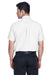 Harriton M600S Mens Oxford Wrinkle Resistant Short Sleeve Button Down Shirt w/ Pocket White Model Back