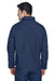 Harriton M705 Mens Auxiliary Water Resistant Canvas Full Zip Jacket Dark Navy Blue Model Back