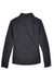 Harriton M705W Womens Auxiliary Water Resistant Canvas Full Zip Jacket Dark Charcoal Grey Flat Back