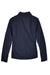 Harriton M705W Womens Auxiliary Water Resistant Canvas Full Zip Jacket Dark Navy Blue Flat Back