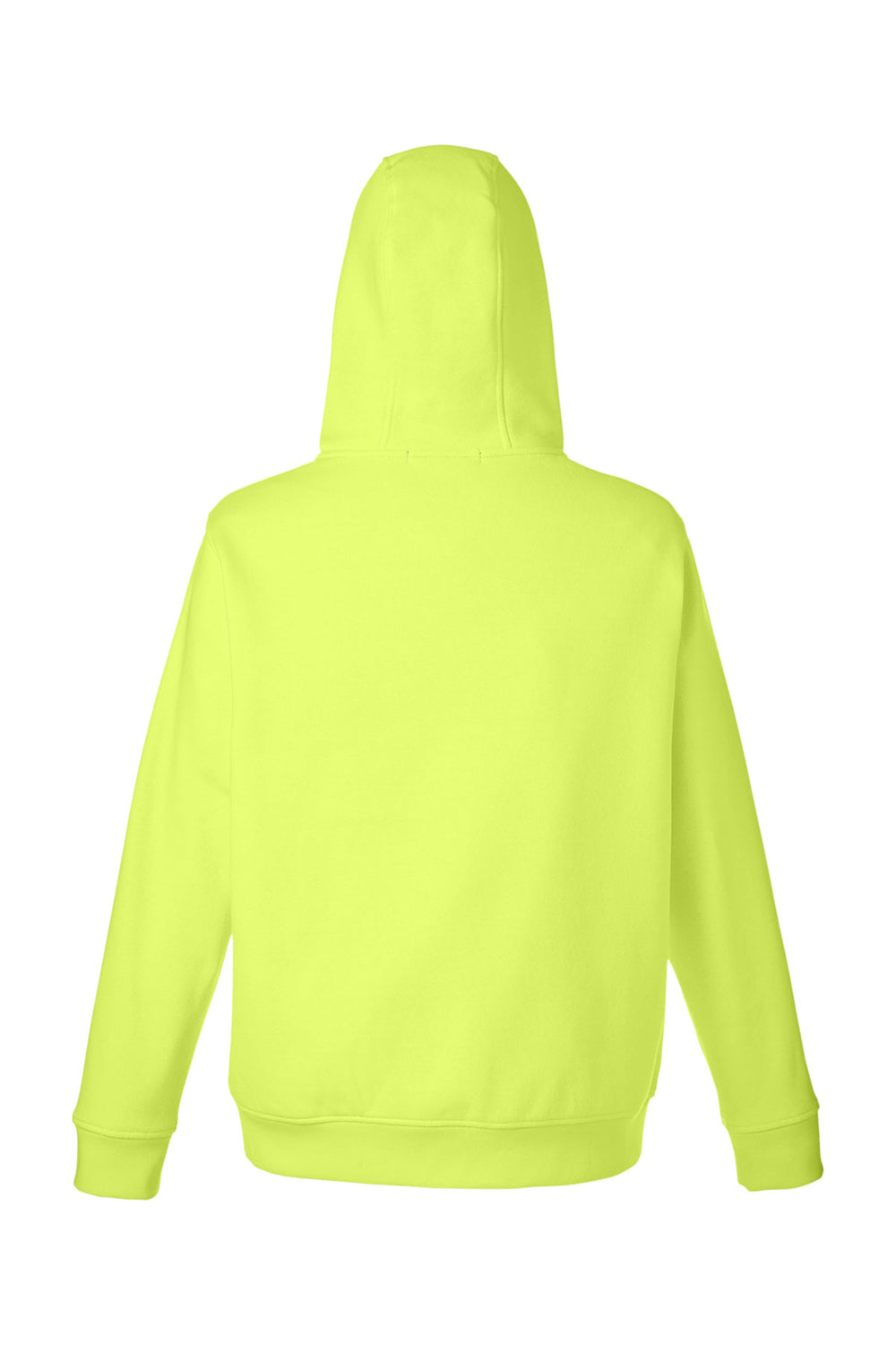 Harriton M711/M711T Mens Climabloc Water Resistant Full Zip Hooded Sweatshirt Hoodie Safety Yellow Flat Back