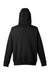 Harriton M711/M711T Mens Climabloc Water Resistant Full Zip Hooded Sweatshirt Hoodie Black Flat Back