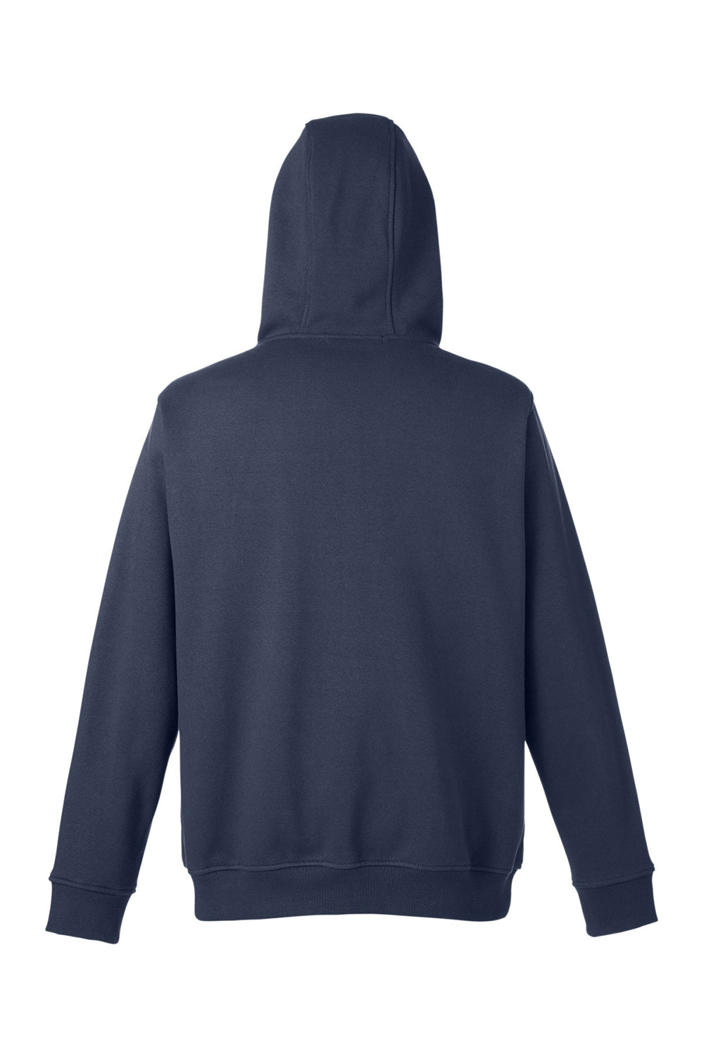 Harriton M711/M711T Mens Climabloc Water Resistant Full Zip Hooded Sweatshirt Hoodie Dark Navy Blue Flat Back