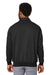 Harriton M712 Mens Climabloc Water Resistant 1/4 Zip Sweatshirt Black Model Back