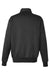 Harriton M712 Mens Climabloc Water Resistant 1/4 Zip Sweatshirt Black Flat Back