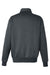 Harriton M712 Mens Climabloc Water Resistant 1/4 Zip Sweatshirt Dark Charcoal Grey Flat Back