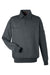 Harriton M712 Mens Climabloc Water Resistant 1/4 Zip Sweatshirt Dark Charcoal Grey Flat Front