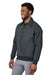 Harriton M712 Mens Climabloc Water Resistant 1/4 Zip Sweatshirt Dark Charcoal Grey Model 3q