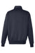 Harriton M712 Mens Climabloc Water Resistant 1/4 Zip Sweatshirt Dark Navy Blue Flat Back