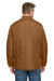 Harriton M715 Mens Dockside Water Resistant Insulated Full Zip Jacket Duck Brown Model Back