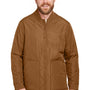 Harriton Mens Dockside Water Resistant Insulated Full Zip Jacket - Duck Brown