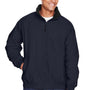 Harriton Mens Wind & Water Resistant Full Zip Jacket - Navy Blue